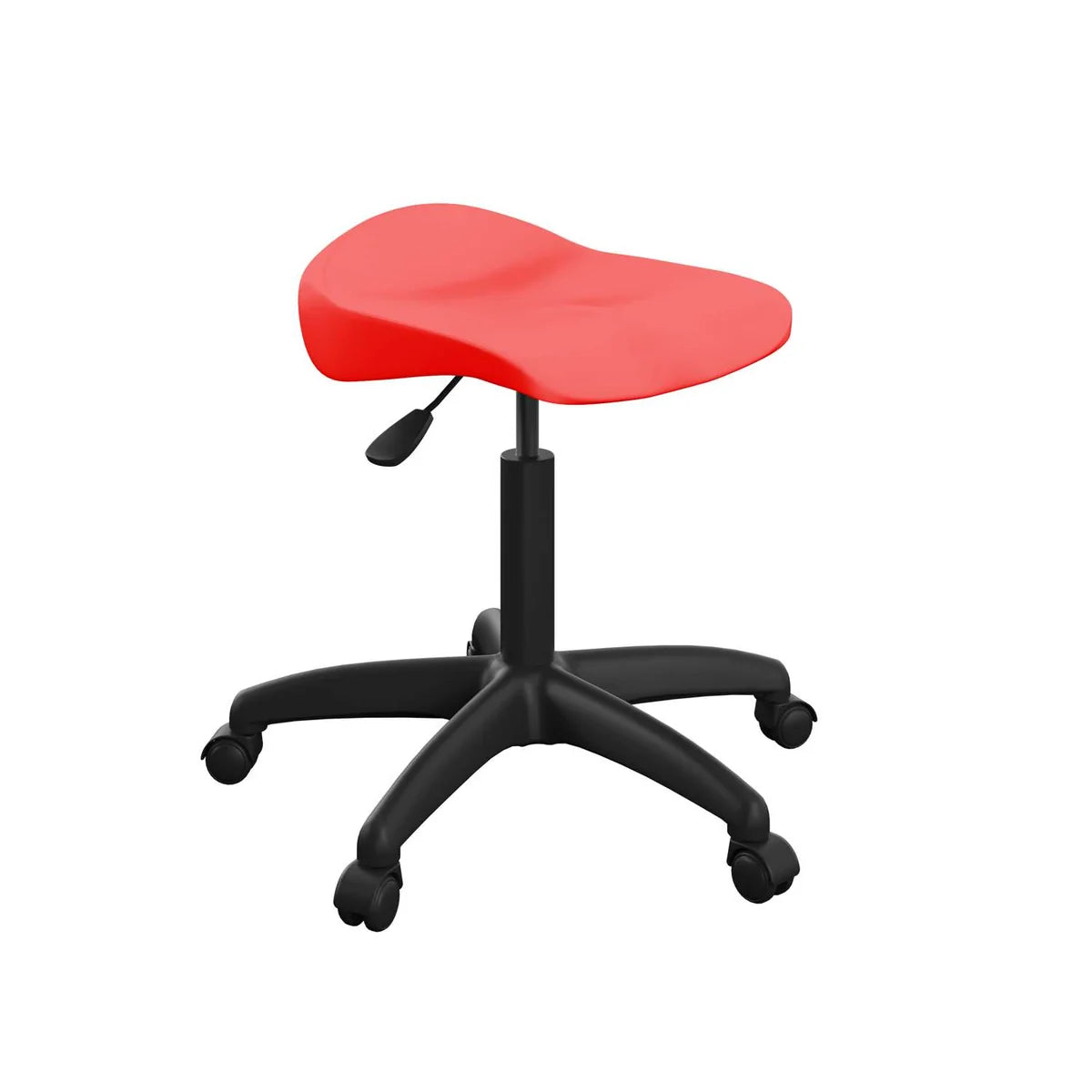 Titan Senior Swivel Classroom Stool with Black Base and Glides