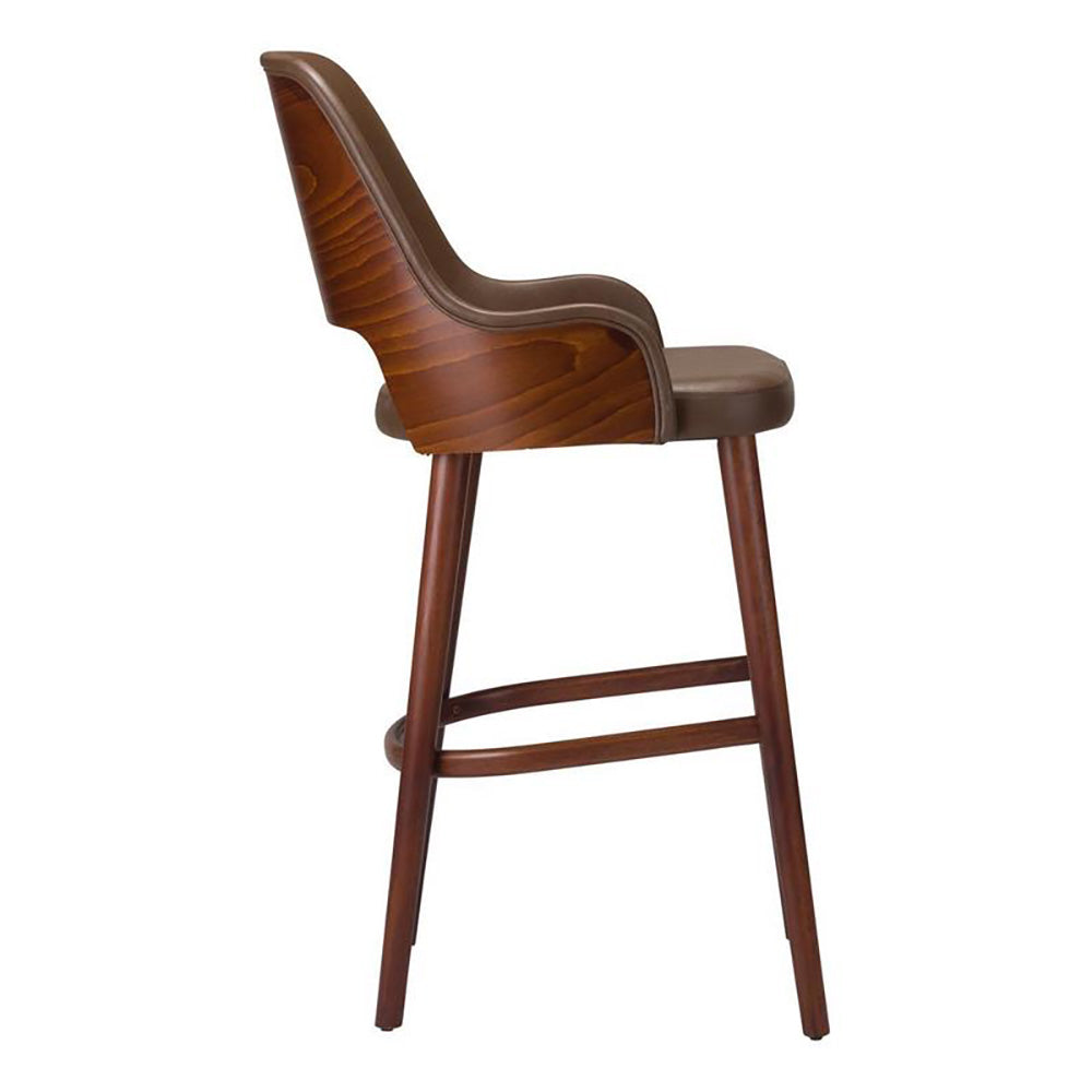 Joy Wooden Upholstered Bar Stool