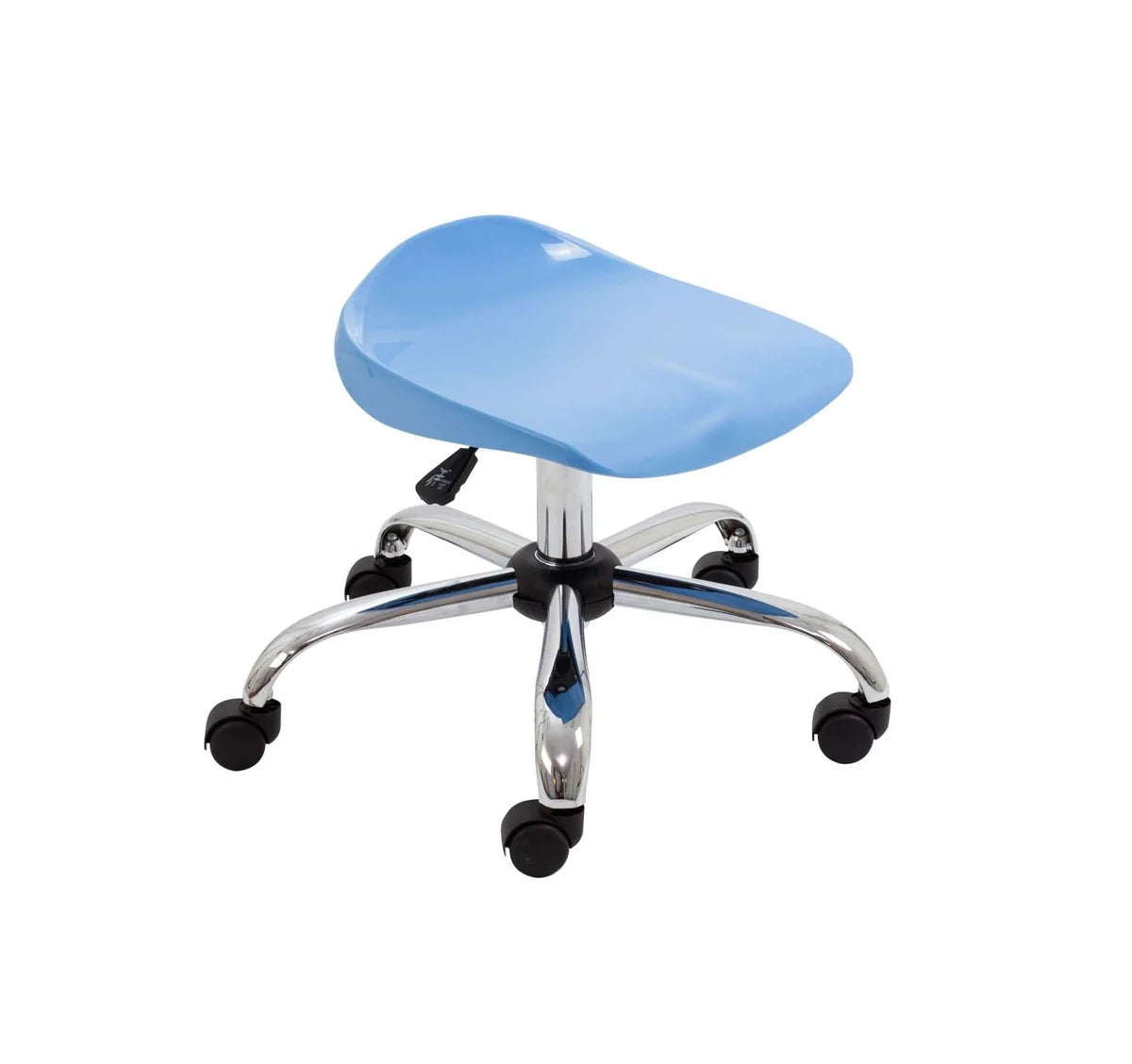 Titan Junior Swivel Classroom Stool with Chrome Base and Castors