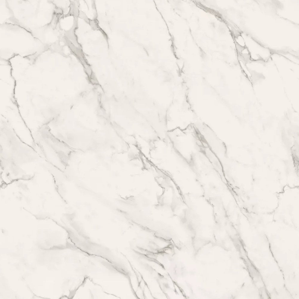 White Crystal Marble Restaurant Laminate Table Top - 25mm