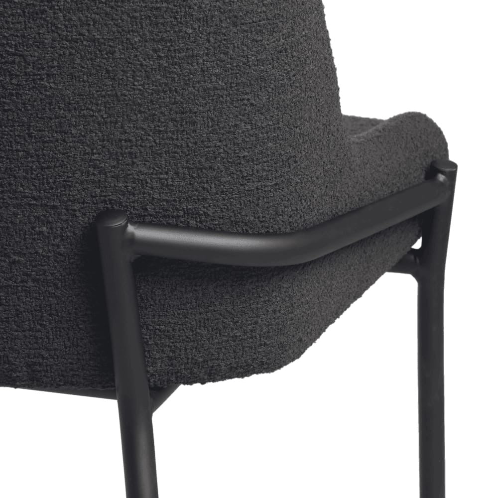 Westbury Boucle Upholstered Metal Side Chair