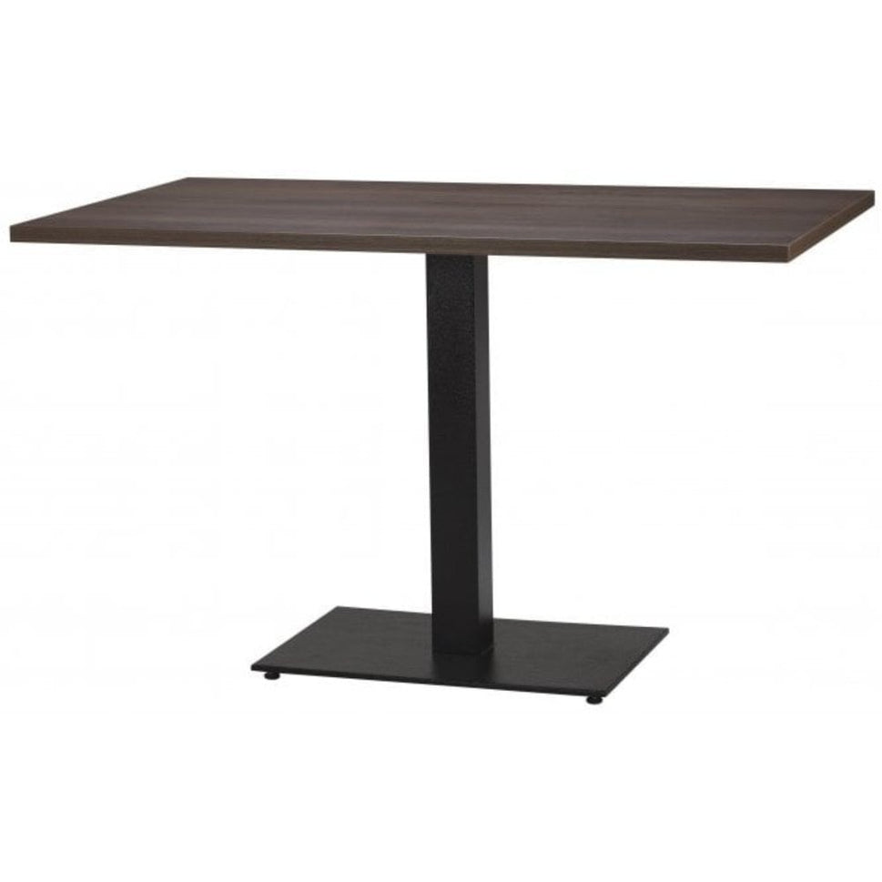 Commercial Restaurant Table Rectangle – Laminate Top & Cast Iron Pedestal Base – Figaro