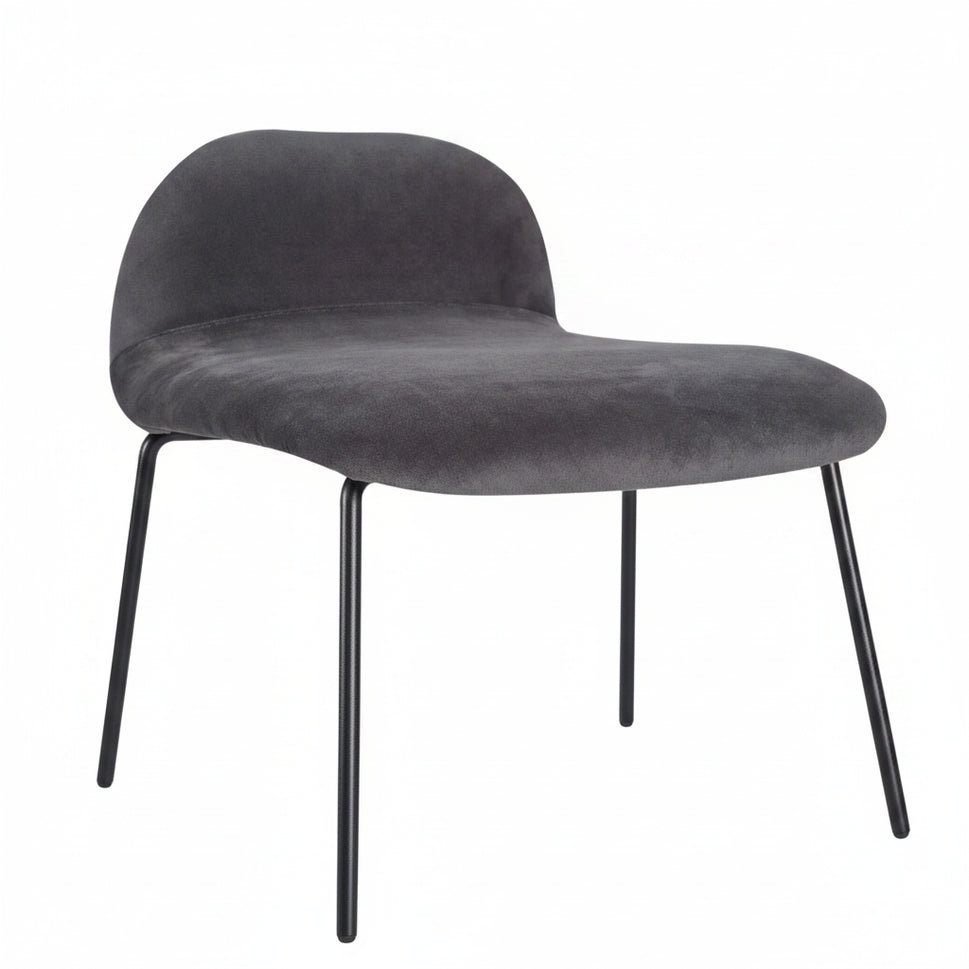 Copenhagen Upholstered Mid Height Metal Bar Stool