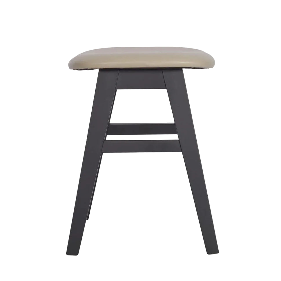 Savoy Wooden Upholstered Low Stool