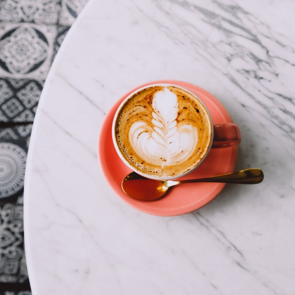 Lugano Metal Pedestal Table with White Marble Table Top 600x600mm