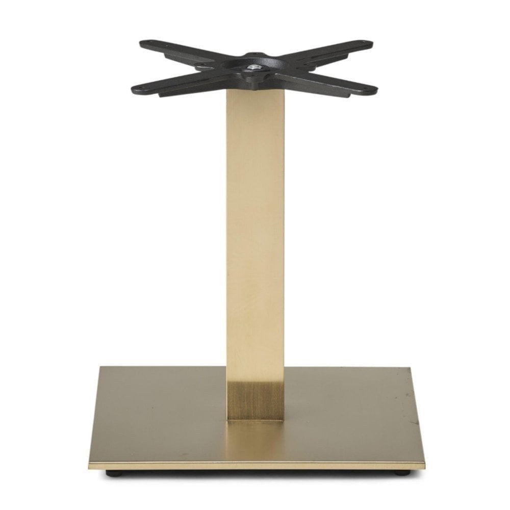 Cava Square Champagne Gold Table Base - Small