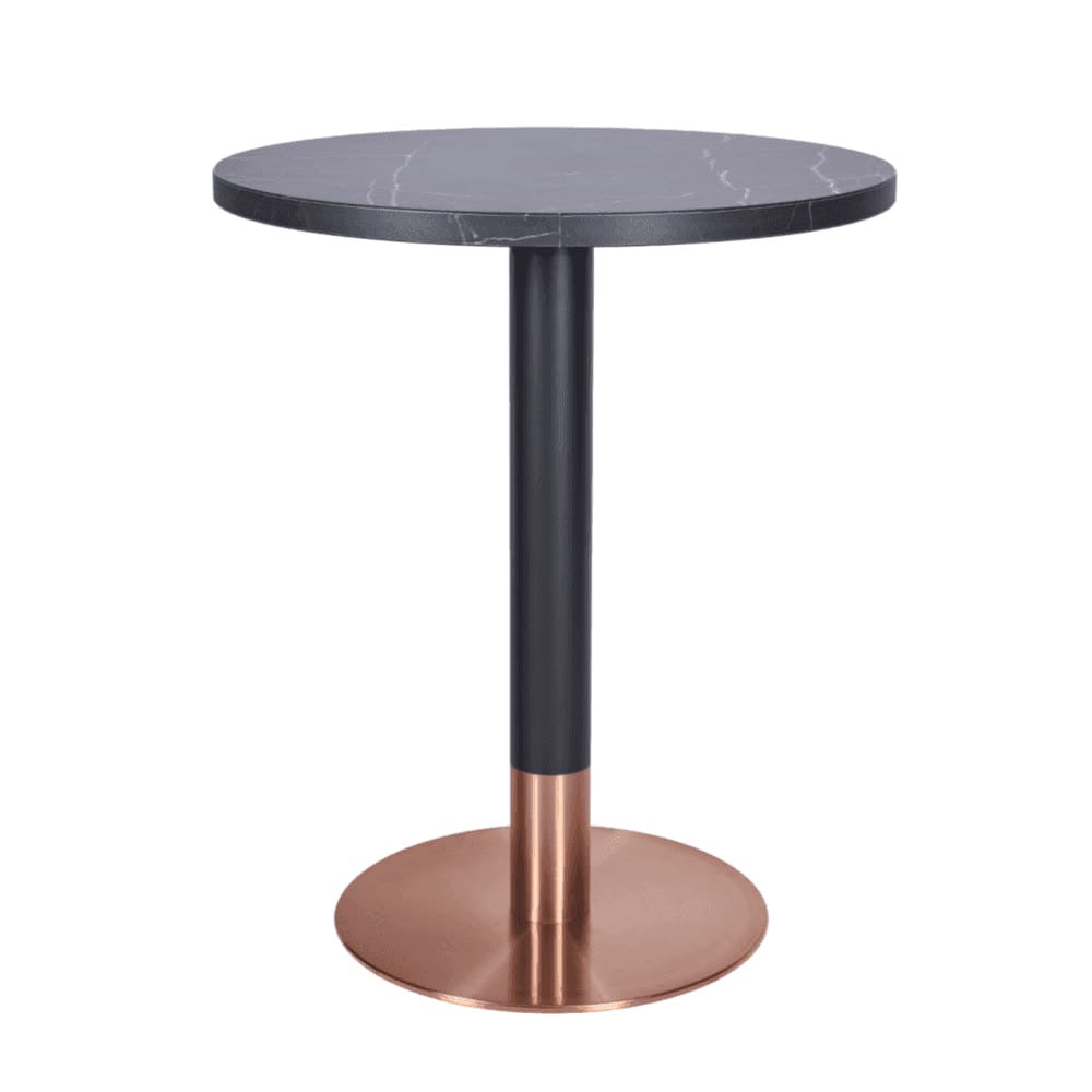 Black Pietra Grigia Marble Restaurant Laminate Table Top - 25mm