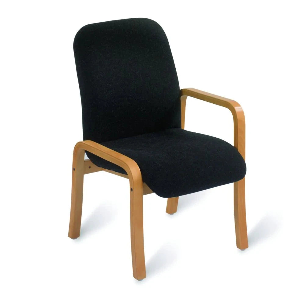 Rochester Upholstered Reception Armchair - Left