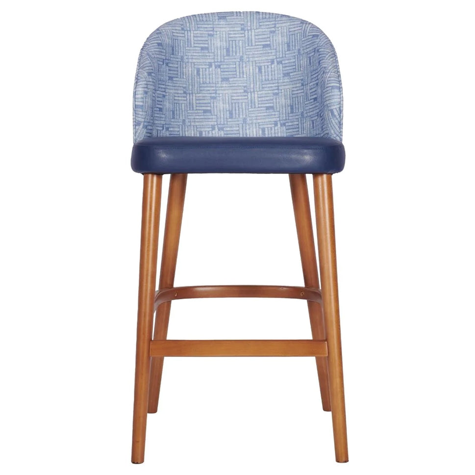 Como Upholstered Arm Bar Stool