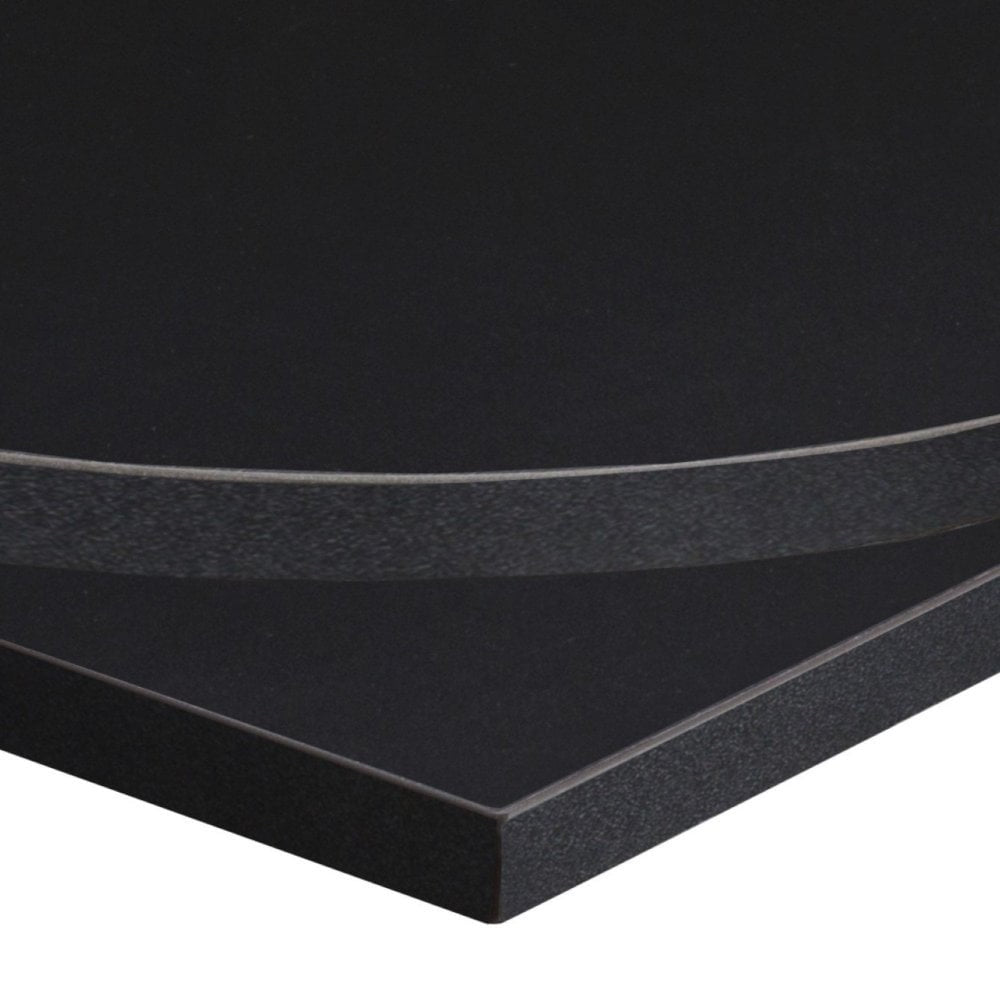 Black Restaurant Laminate Table Top - 25mm