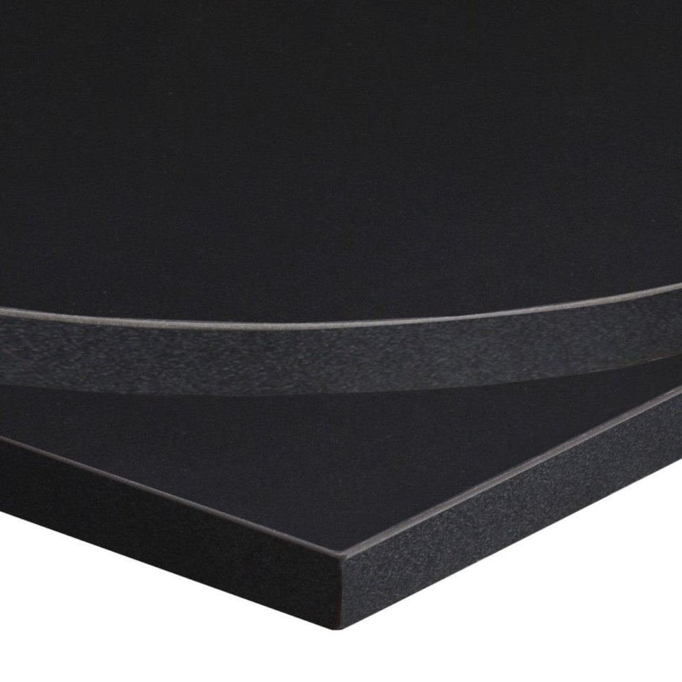 Black Restaurant Laminate Table Top - 25mm