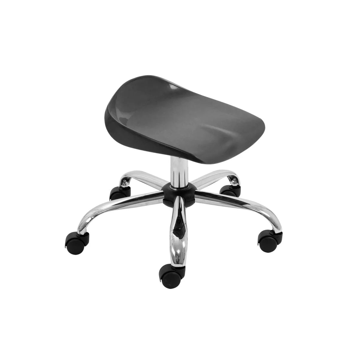 Titan Junior Swivel Classroom Stool with Chrome Base and Castors