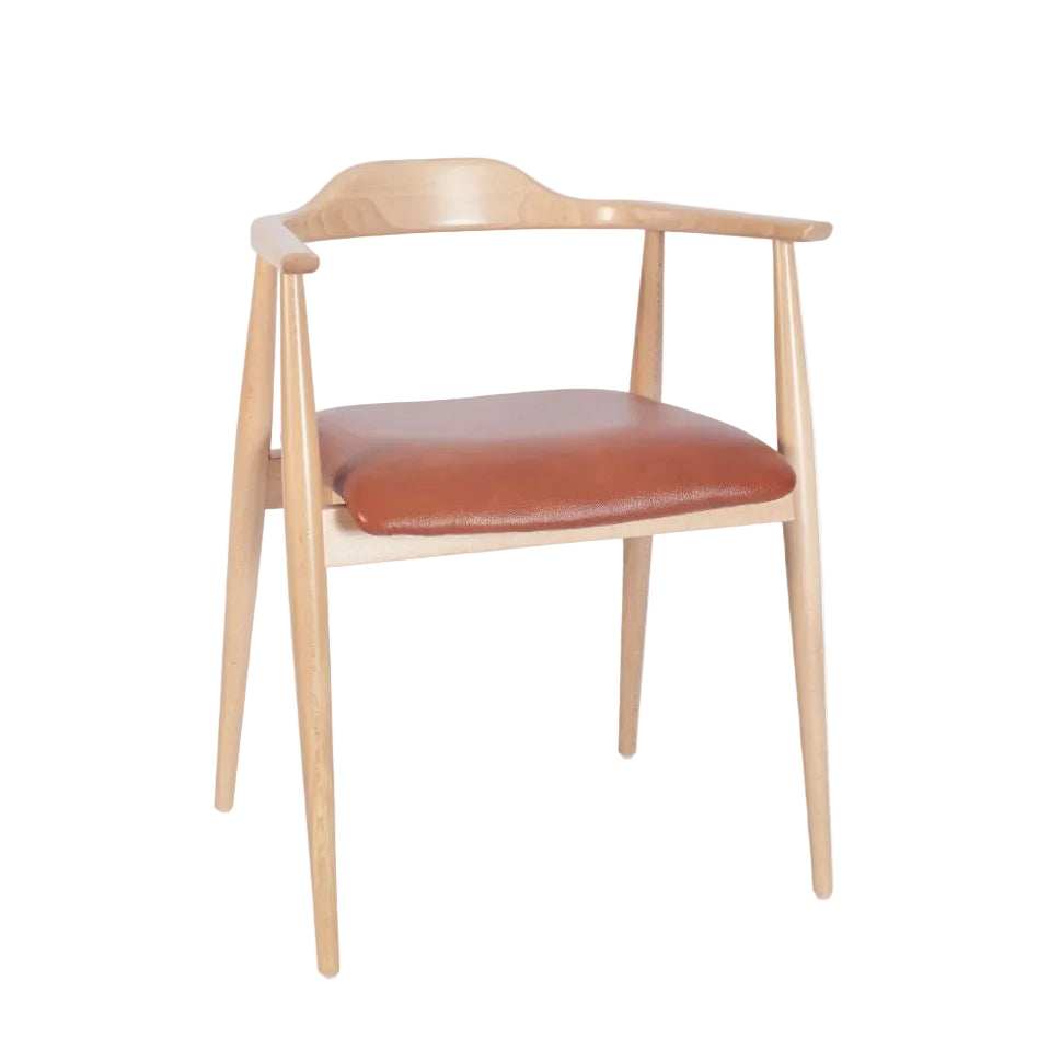 Beth Wooden Upholstered Armchair