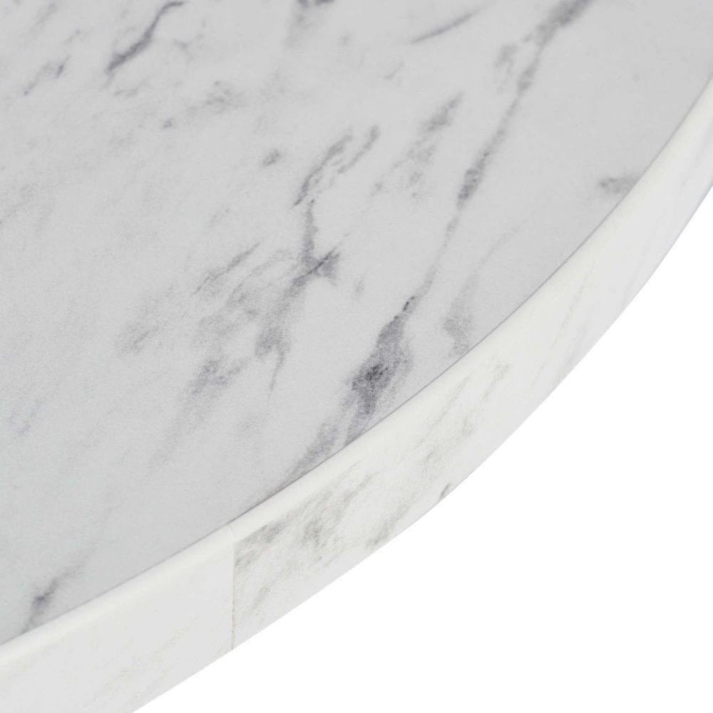 White Carrara Marble Laminate Table Top - 25mm