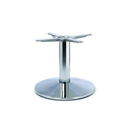 Dome Small Round Chrome Cast Iron Table Base