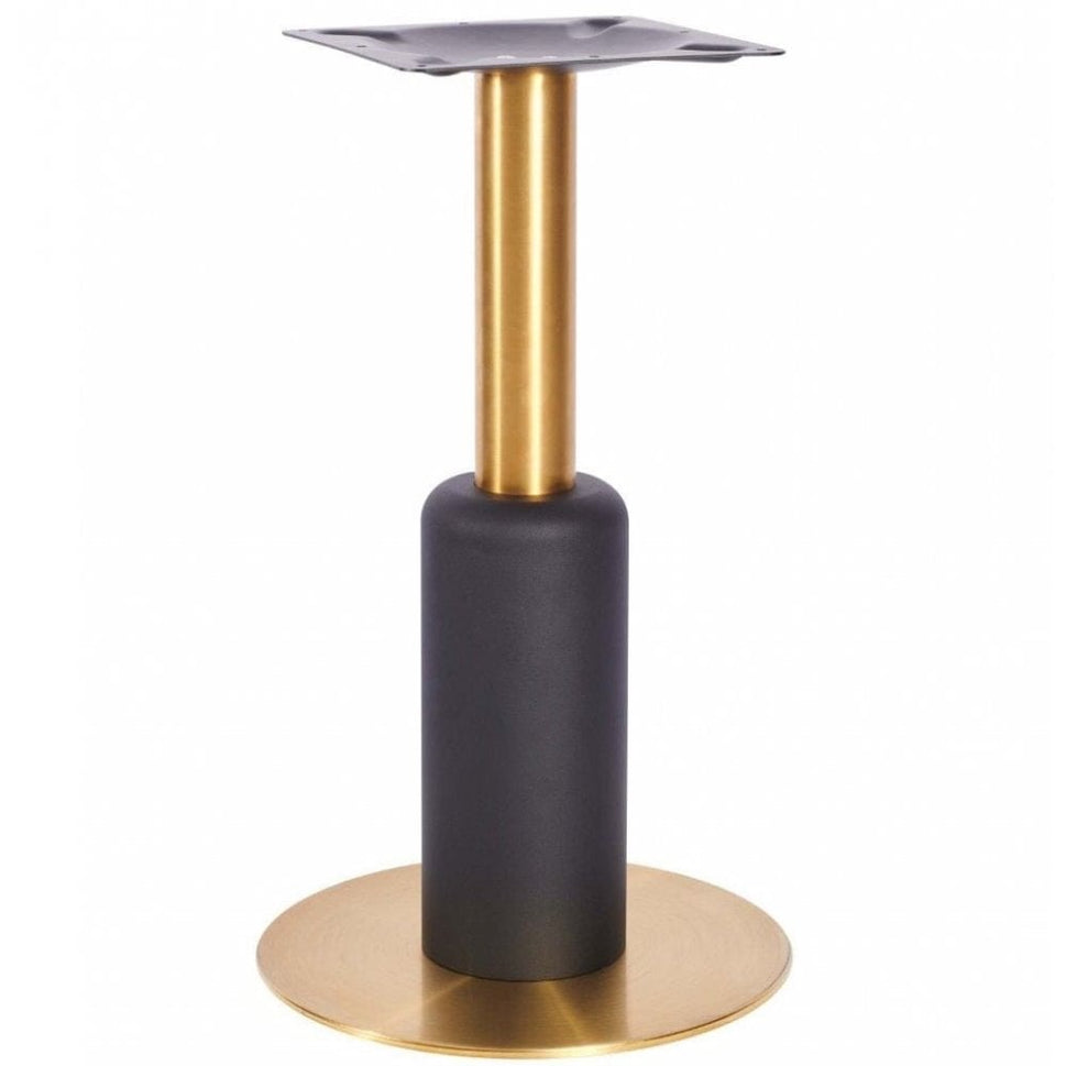 Titan M Brass Black Table Base - Small