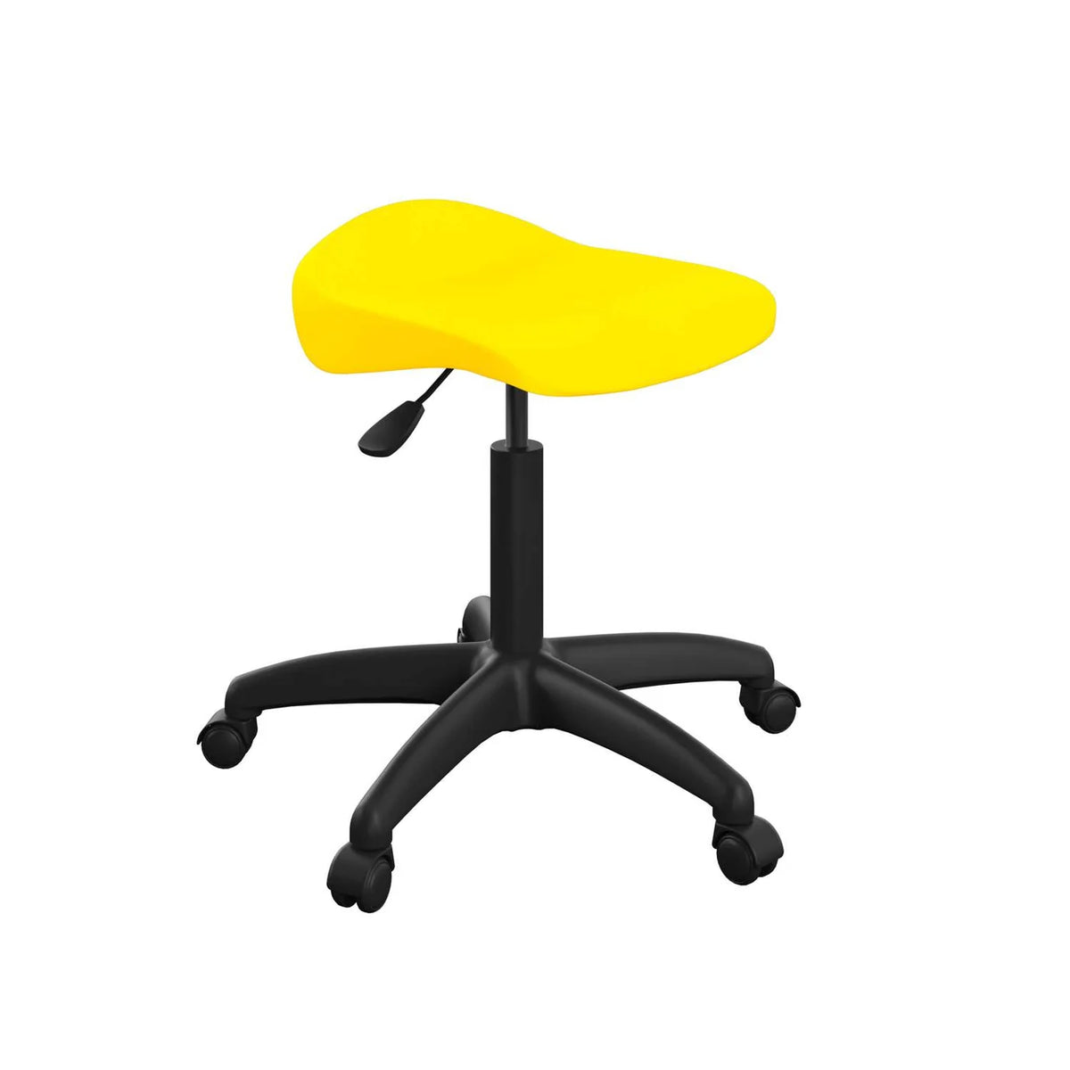 Titan Senior Swivel Classroom Stool with Black Base and Glides