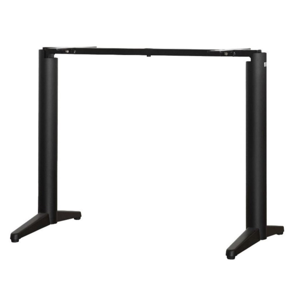 Trail Black Self Levelling Table Base - Twin Pedestal - NOROCK