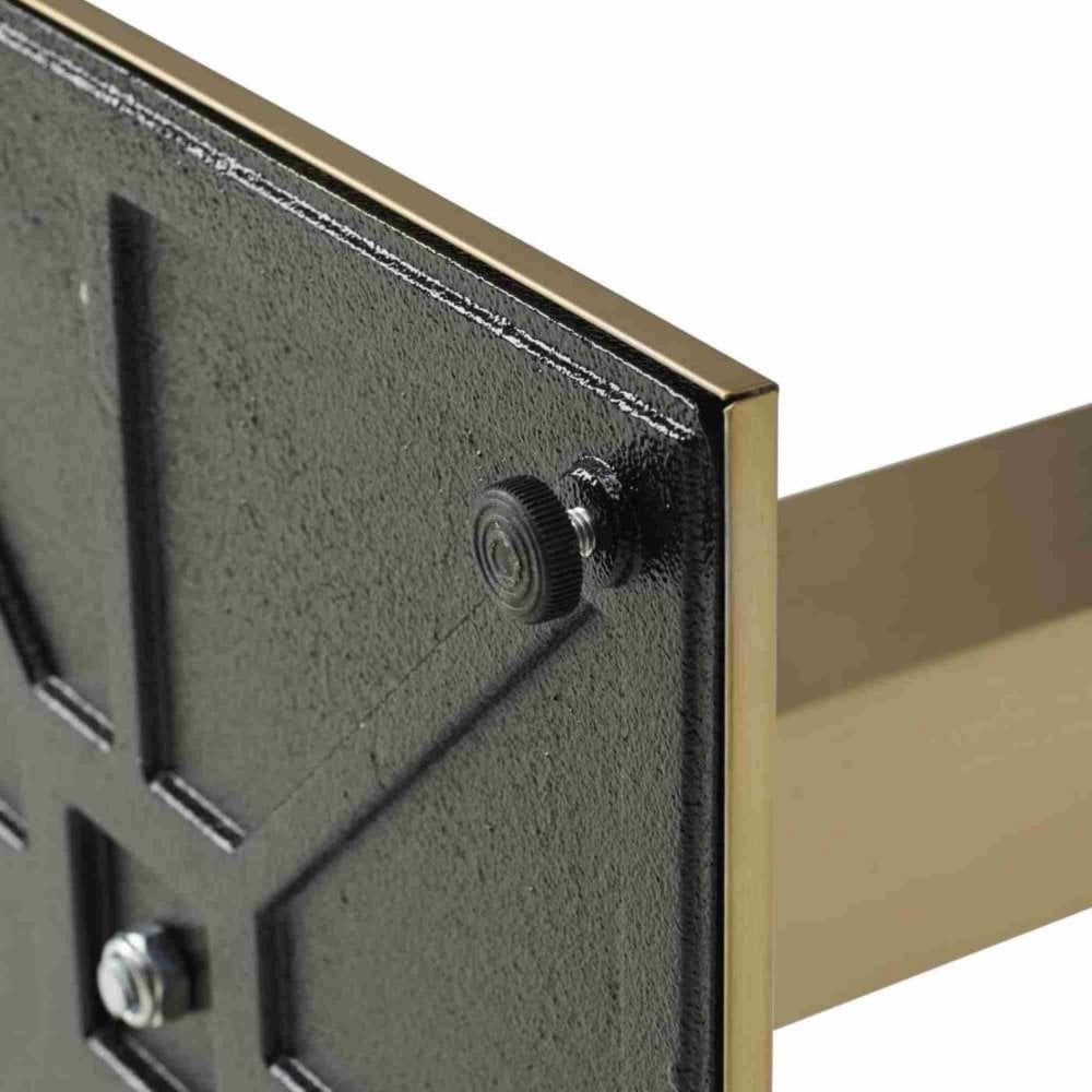 Cava Square Champagne Gold Table Base - Medium