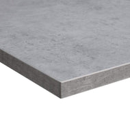 Light Grey Chicago Concrete Effect Restaurant Laminate Table Top - 25mm