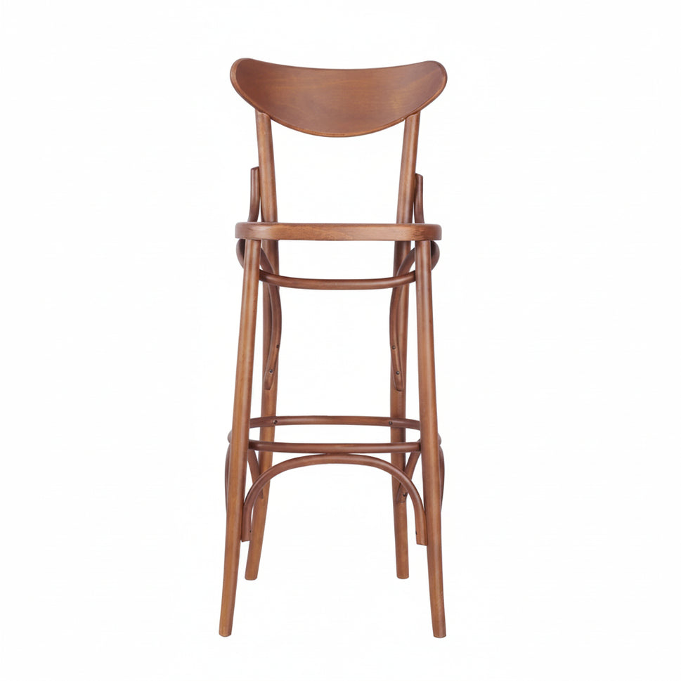 Hendon Bentwood Wooden Upholstered Bar Stool