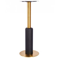 Titan L Brass Black Table Base - Small
