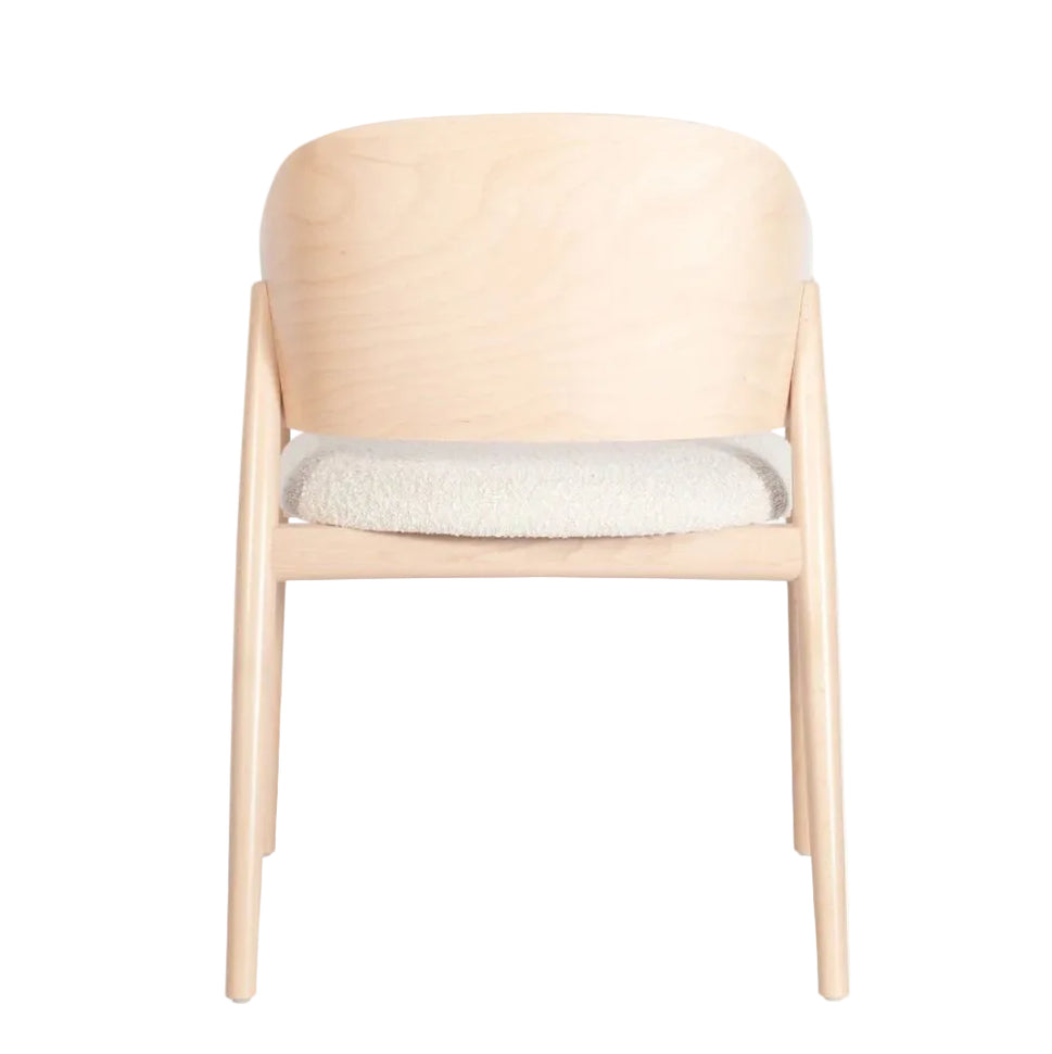 Milo Wooden Upholstered Armchair