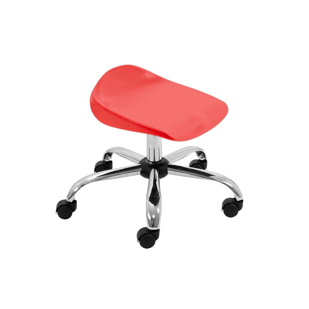 Titan Junior Swivel Classroom Stool with Chrome Base and Castors
