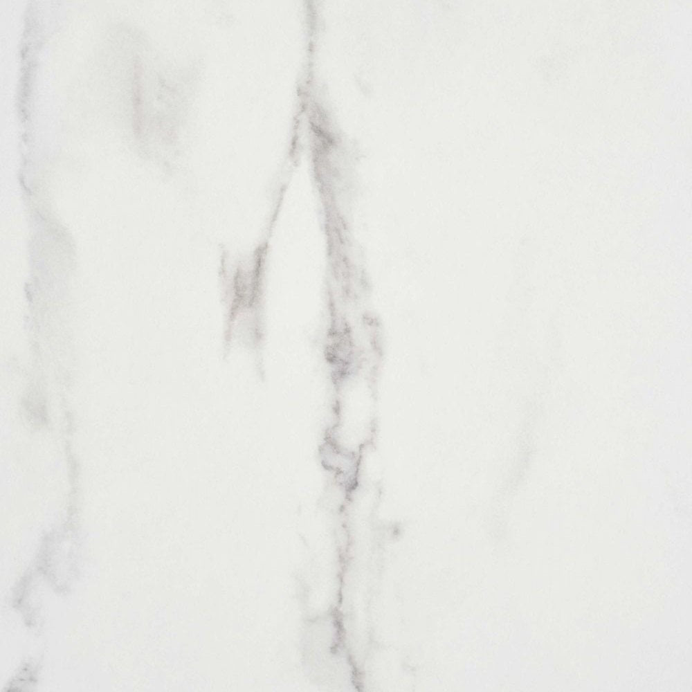 White Crystal Marble Laminate Restaurant Table Top - 25mm