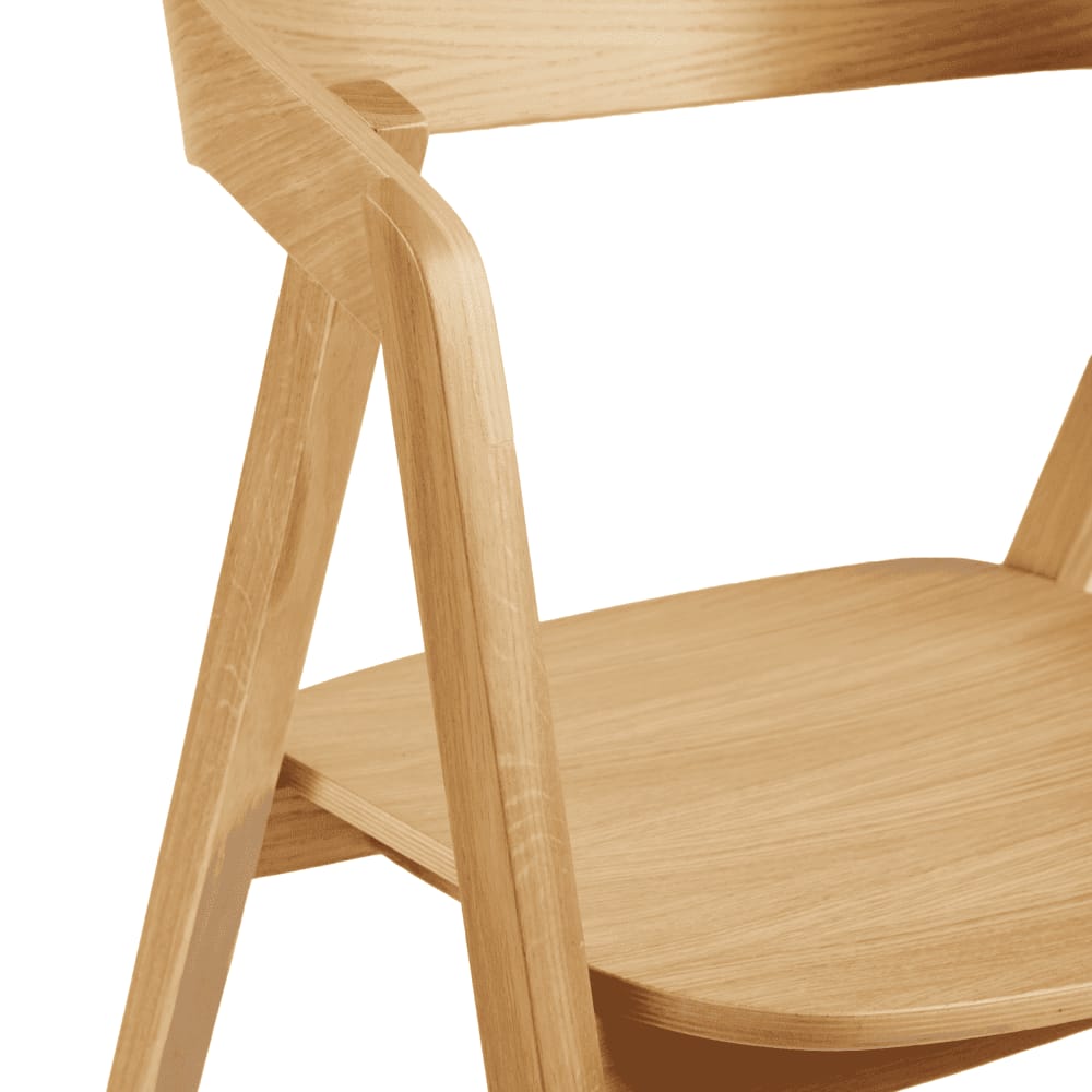 Luca Oak Stacking Armchair