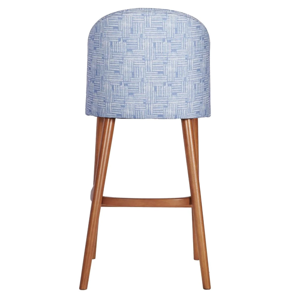 Como Upholstered Arm Bar Stool