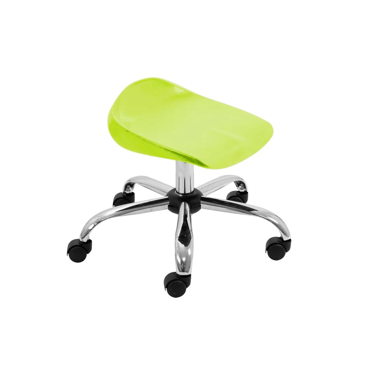 Titan Junior Swivel Classroom Stool with Chrome Base and Castors