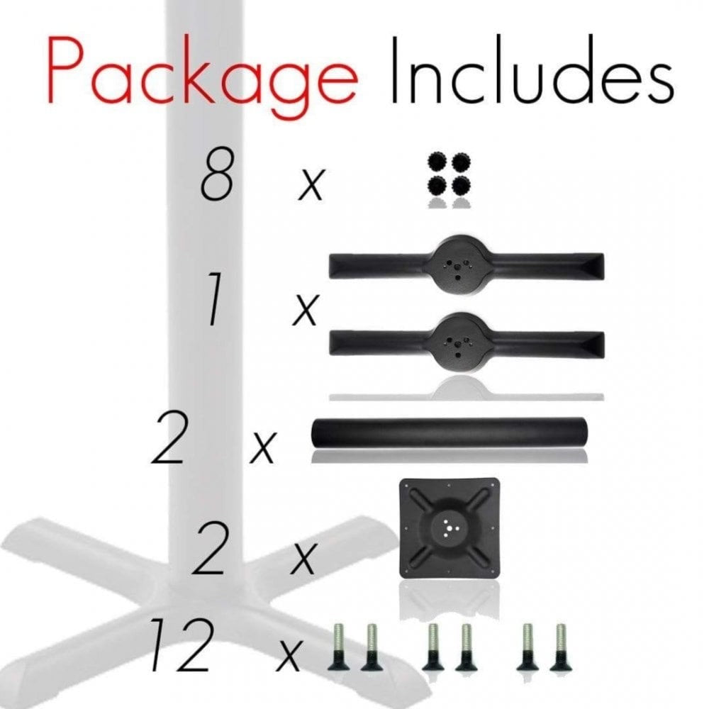 Antonio Twin Pedestal Cast Iron Table Base