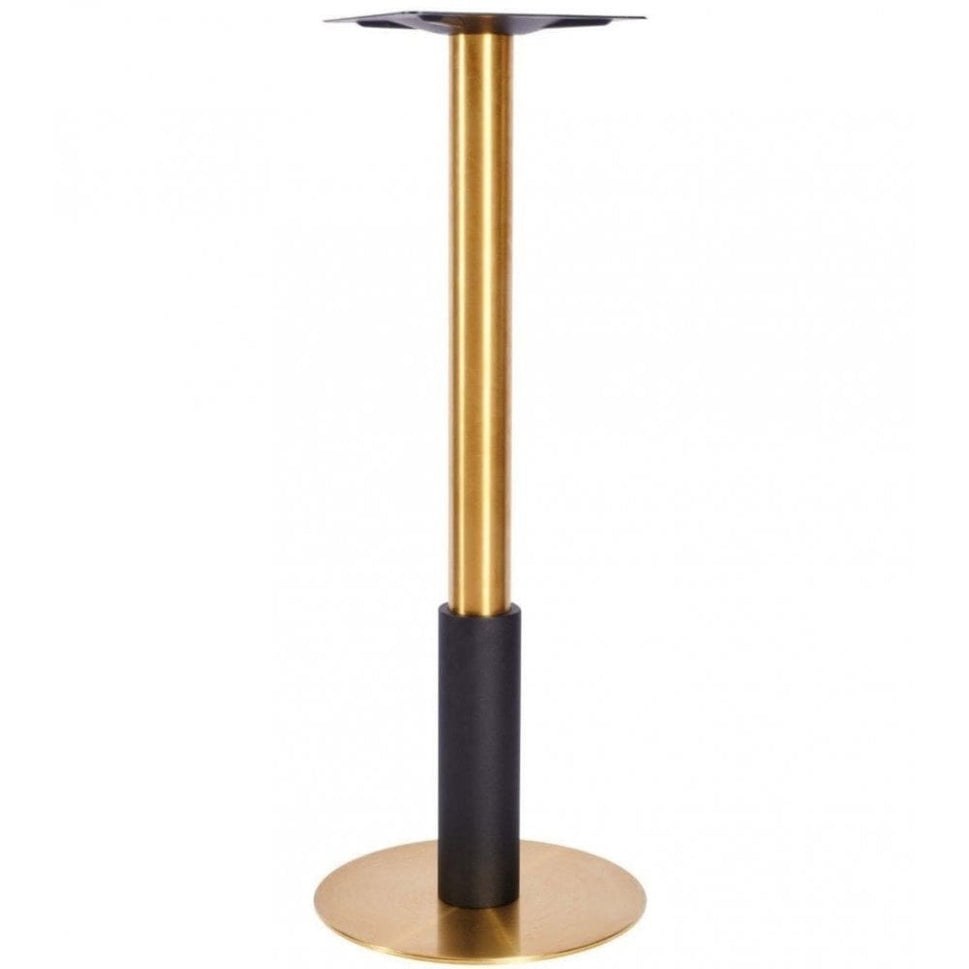 Harrow L Brass Black Table Base - Small