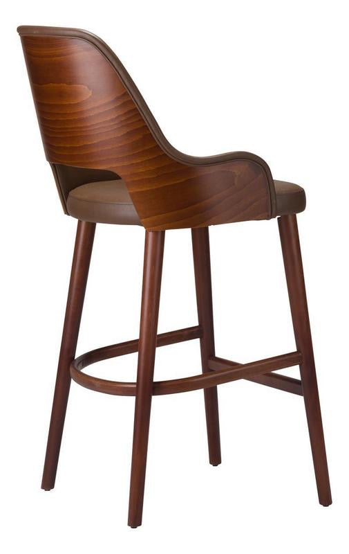 Joy Wooden Upholstered Bar Stool