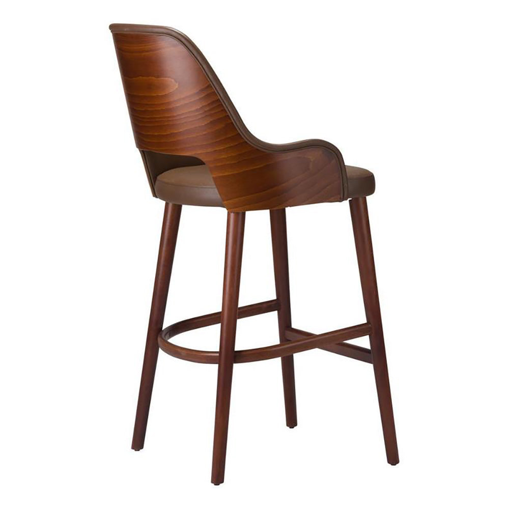 Joy Wooden Upholstered Bar Stool