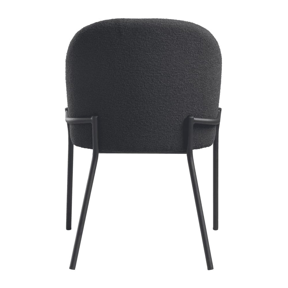 Westbury Boucle Upholstered Metal Side Chair