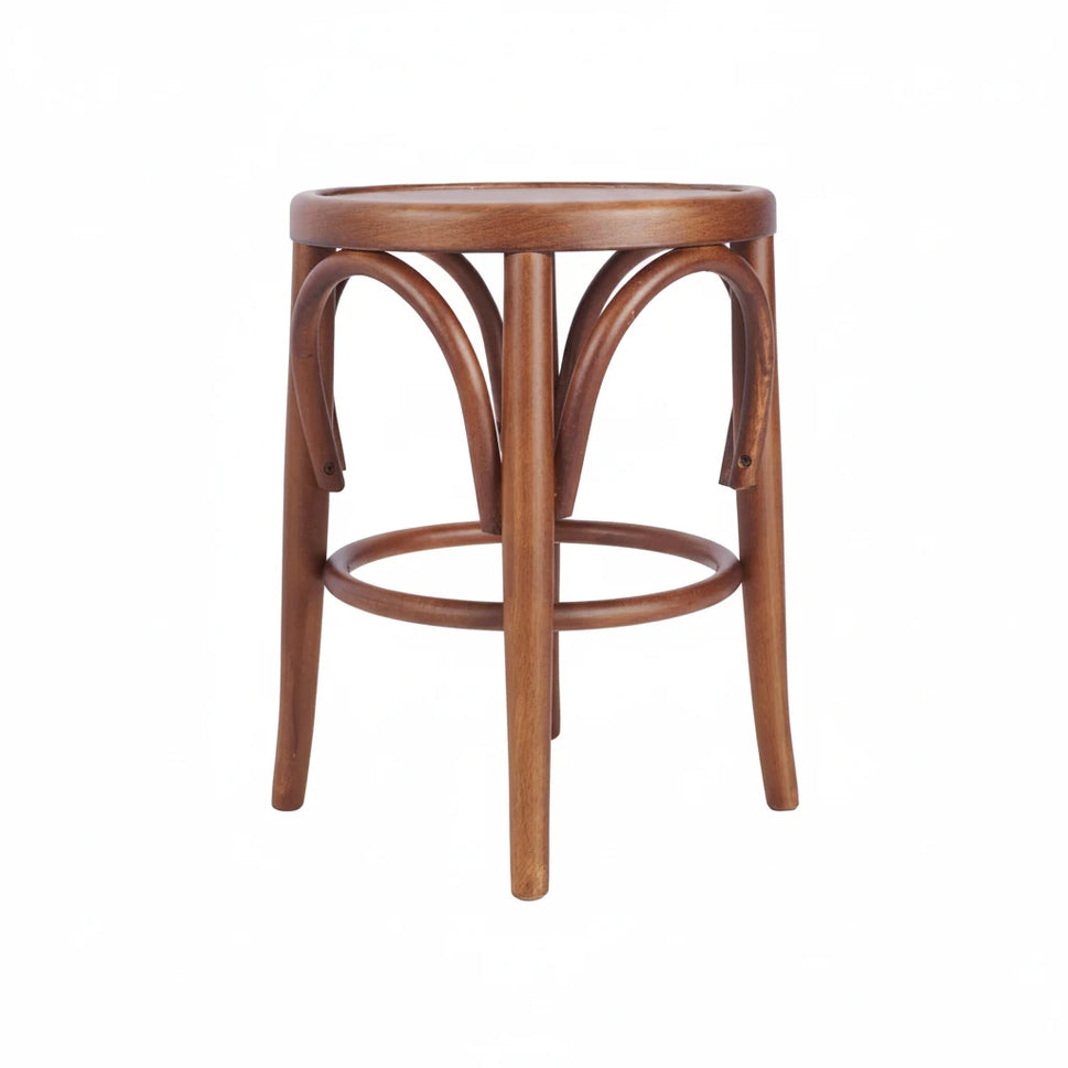 Sophie Bentwood Wooden Upholstered Low Stool