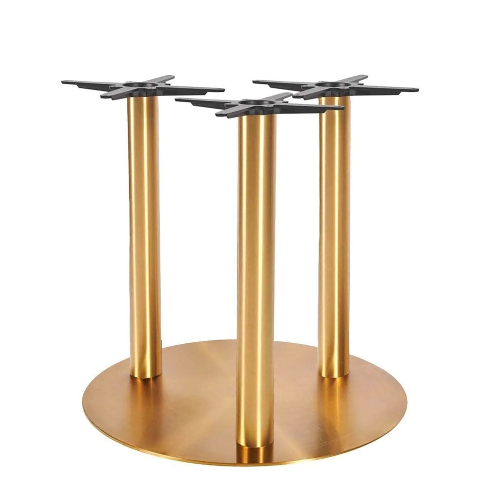 Zeus Round Brass Table Base - XXL Large