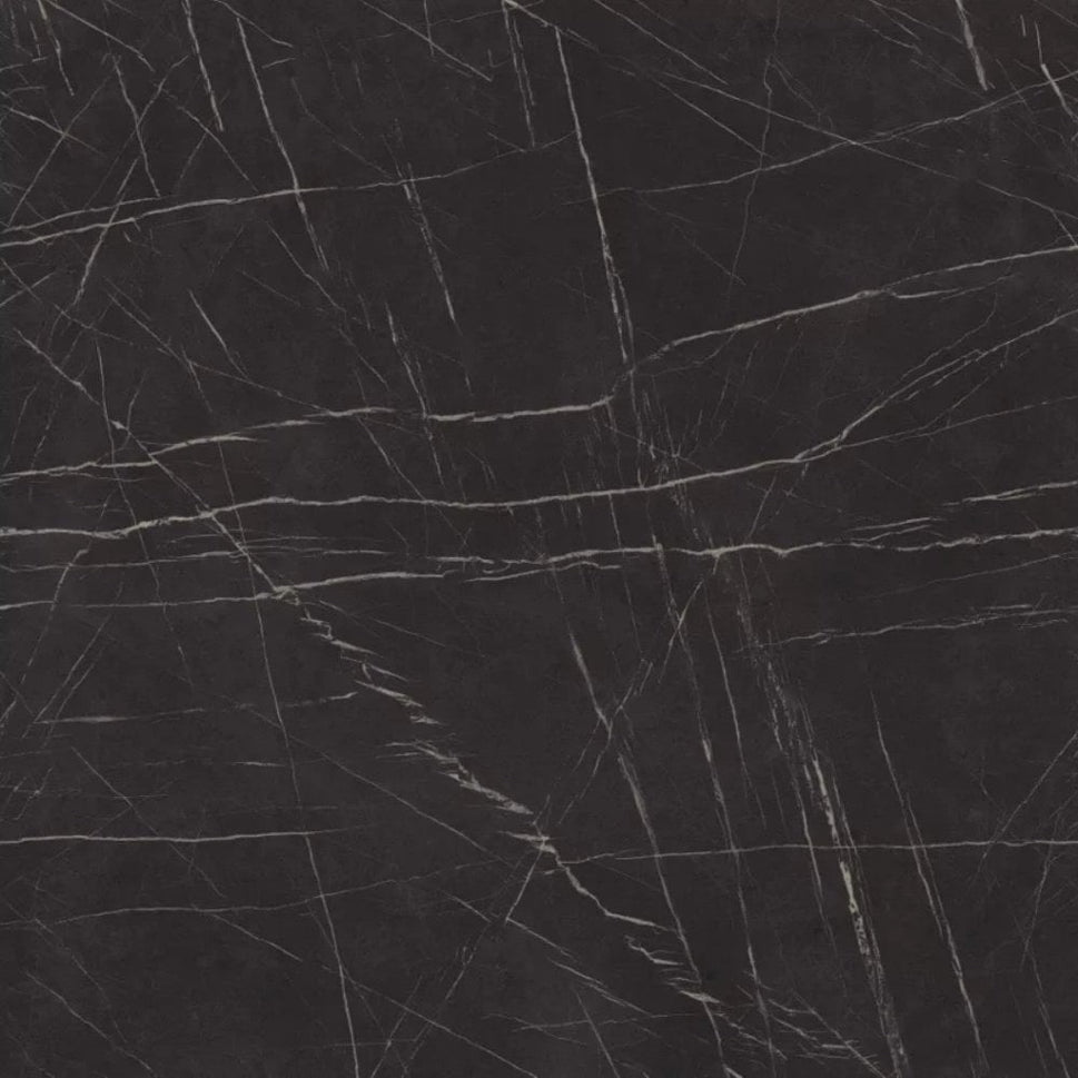 Black Pietra Grigia Marble Restaurant Laminate Table Top - 25mm
