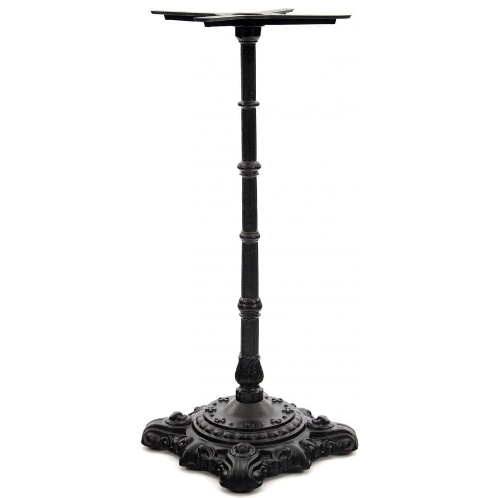 Hereford Ornate Bistro Black Cast Iron Table Base