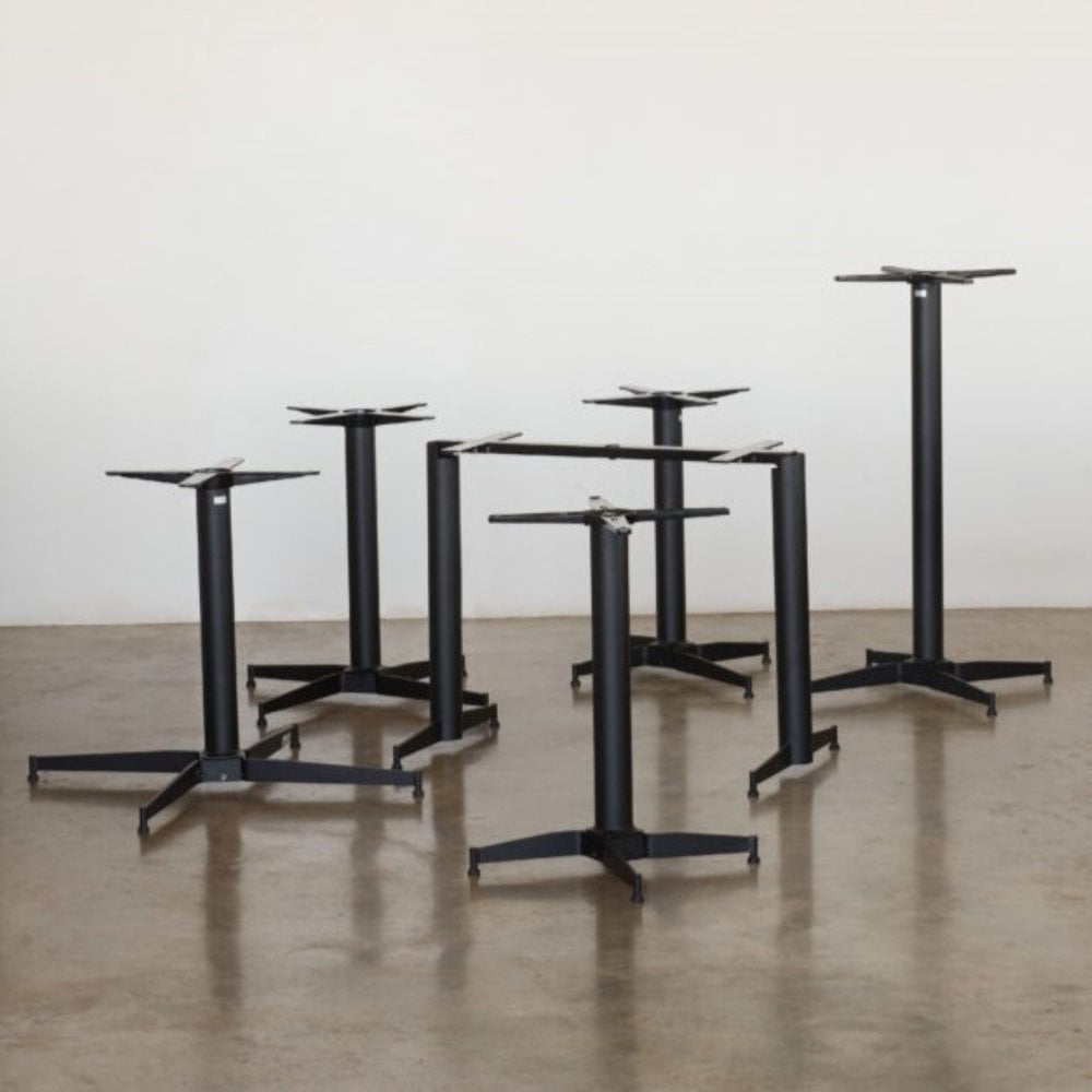 Parkway Black Self Levelling Table Base - Twin Pedestal - NOROCK