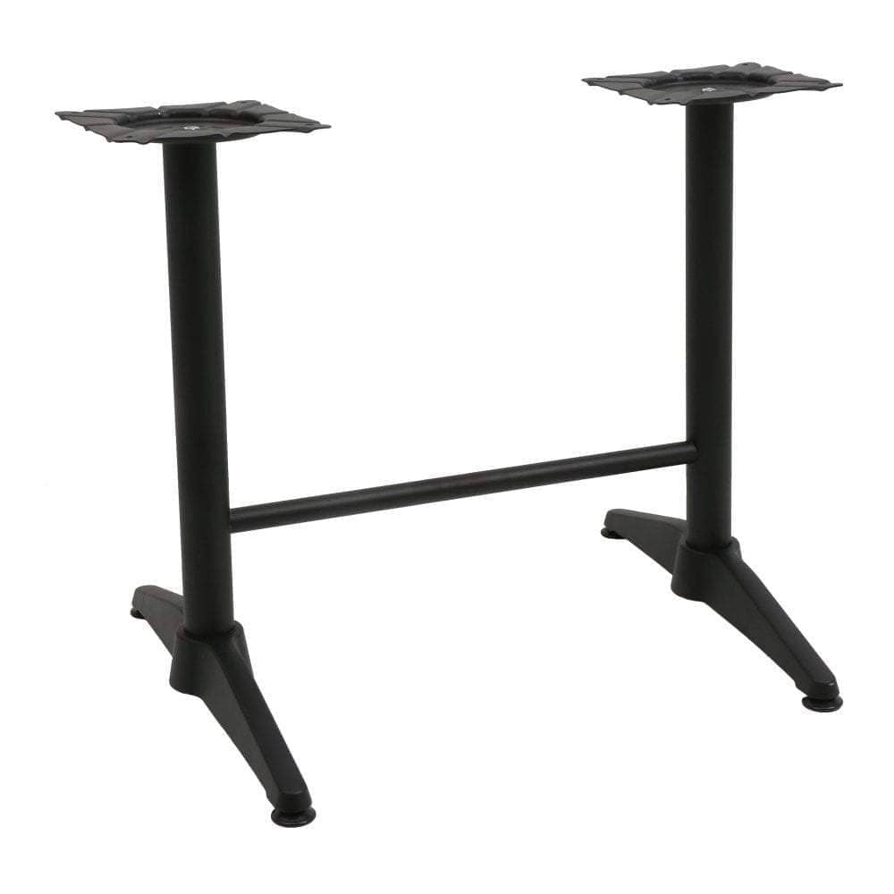 Alby Outdoor Twin Pedestal Black Table Base