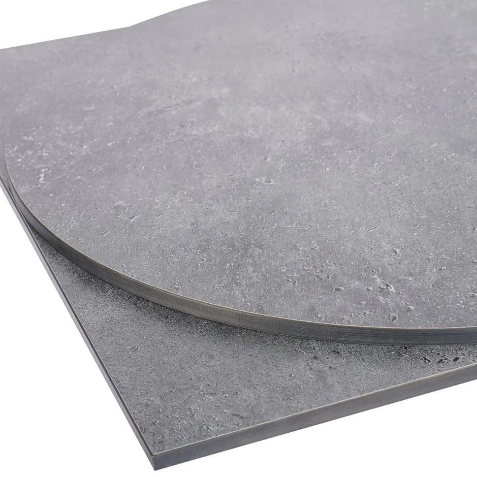 Metallic Anthracite Outdoor Laminate Restaurant Table Top - 12mm