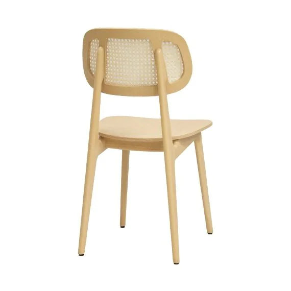Bunny Rattan Effect Wooden Side Chair
