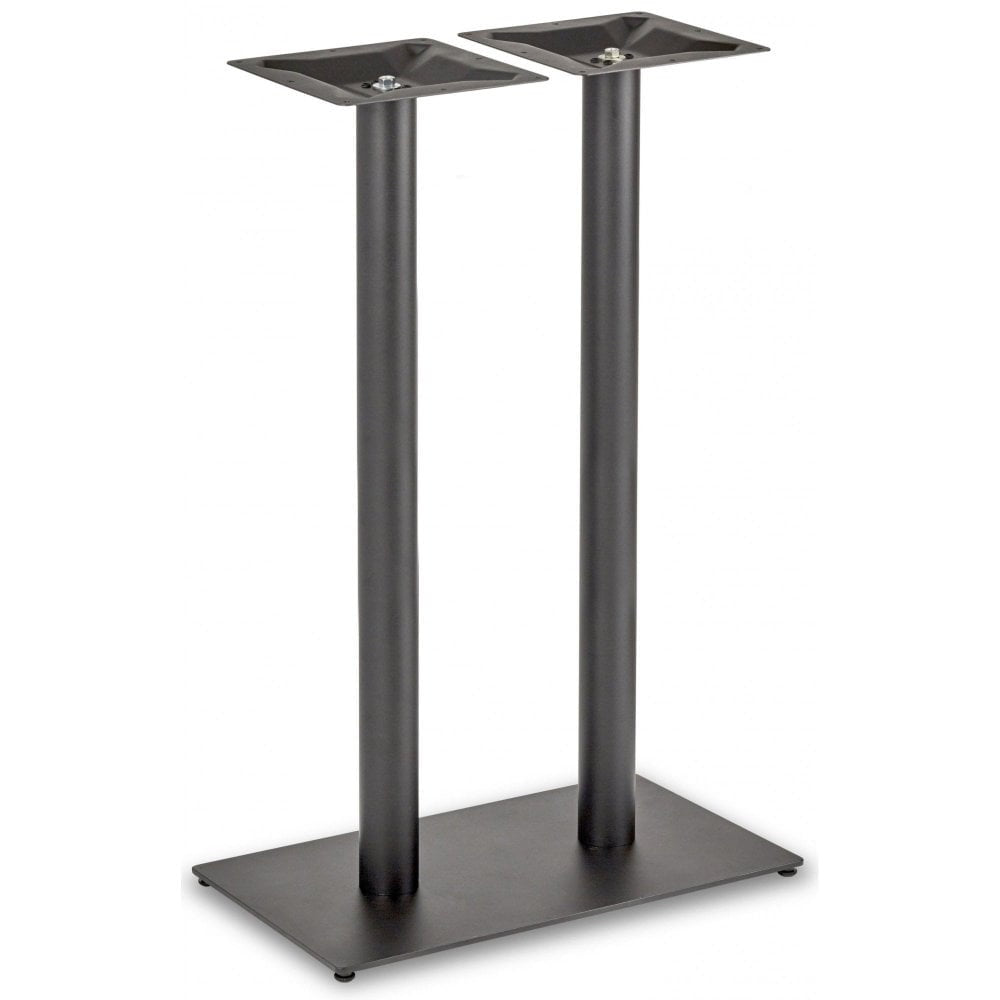Profile Rectangle Twin Pedestal Cast Iron Table Base