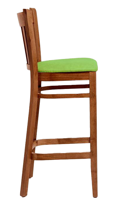Vito Wooden Upholstered Bar Stool