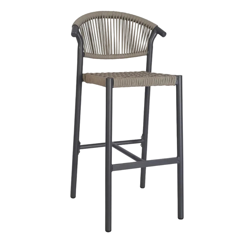 Barcelona Outdoor Stacking Rattan Bar Stool