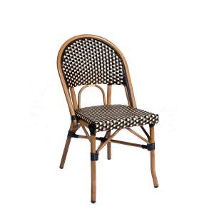 Louvre Outdoor Bistro Stacking Side Chair