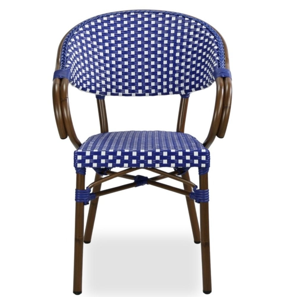 Luxe Parisian Bistro Outdoor Stacking Armchair